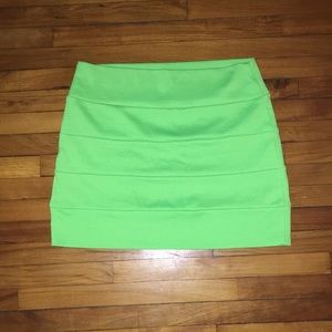 Lime Green Bodycon Skirt